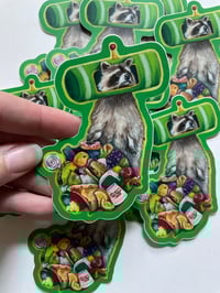 Image 1 of Katamari Trash Panda Sticker