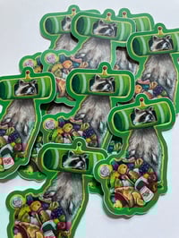 Image 2 of Katamari Trash Panda Sticker