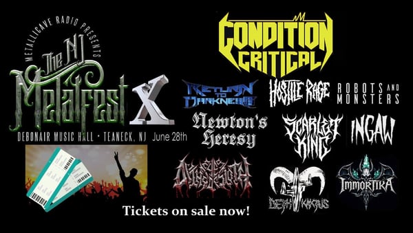 Image of The NJ Metalfest 10 Tix