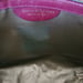 Image of Vtg Gucci Burgundy Mini Monogram Suede Clutch.