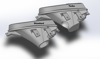 92-95 Civic Hatch/Coupe/Sedan headlight duct kit (projector only)