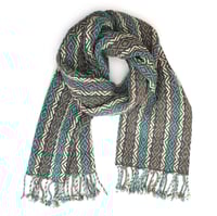 Image 1 of Handwoven Wool Scarf (Sky)