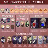 Image 1 of Moriarty the Patriot  (Buttons, Keychains, and Prints)