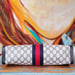 Image of Vtg Gucci XL Blue Monogram Clutch Bag