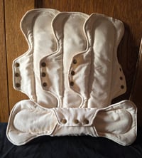 Image 1 of Un-dyed/Un-bleached Cotton Heavy Absorbency Pad Set of 4