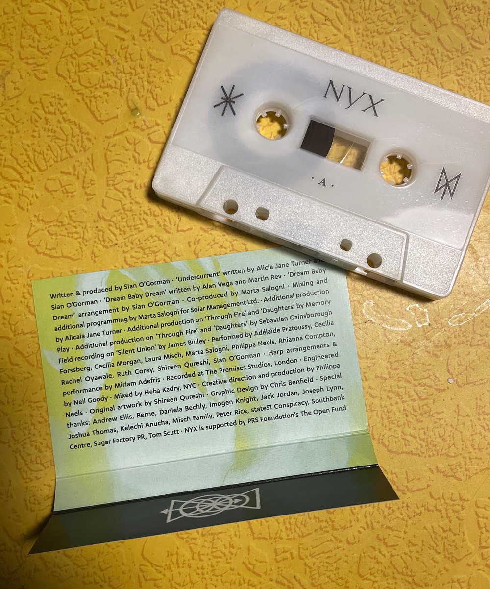 Cass: NYX - S/T (2025) Limited Edition of 100 Glow in the dark cassette pagan drone choir
