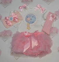Image 2 of Pink bear fathers day tutu sets 