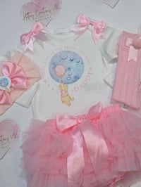 Image 1 of Pink bear fathers day tutu sets 