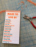 Rules to Live By Risograph Zine