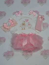 Image 1 of Happy Fathers day goose tutu set 