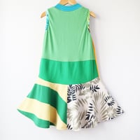 Image 4 of clownfish gold yellow green ocean 5/6 twirl tank sleeveless courtneycourtney dress sundress
