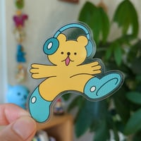 Image 1 of Beary Excited Sticker