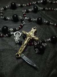 Image 2 of Todd Knife Rosary Silver