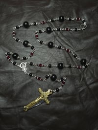 Image 1 of Todd Knife Rosary Silver