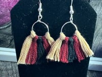Image 1 of Simple Macrame Earrings 