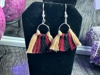 Image 3 of Simple Macrame Earrings 