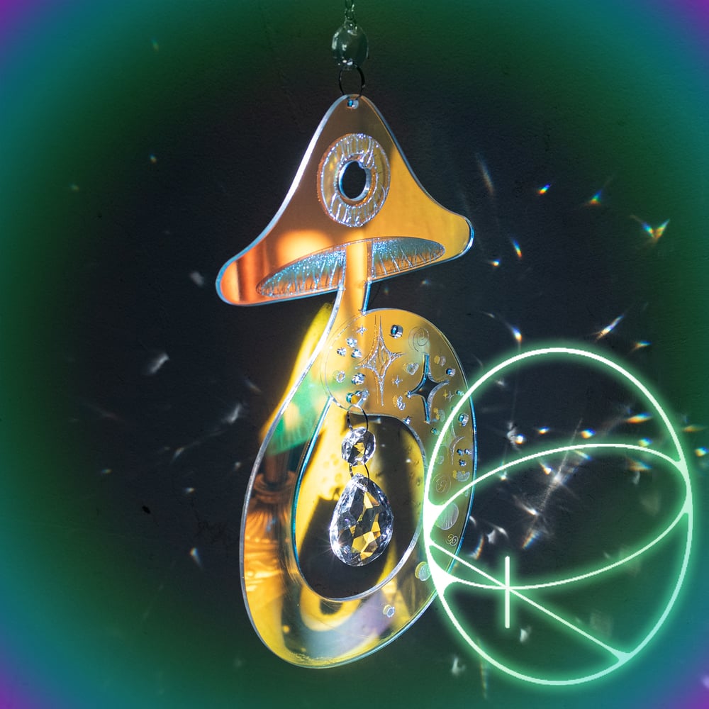 Image of Mushroom Suncatcher