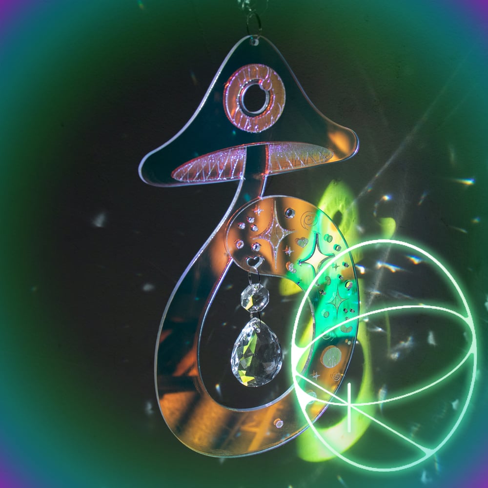 Image of Mushroom Suncatcher