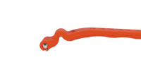 Image 3 of American FKM Intense Orange Divecore HP Professional Diving Watch Strap 