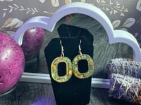 Image 3 of Yellow Circular Earrings