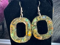 Image 4 of Yellow Circular Earrings