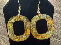 Image 1 of Yellow Circular Earrings