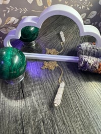 Silver Quartz Pendulum