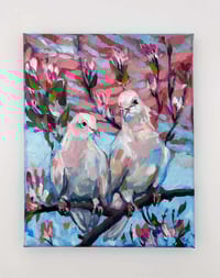 Image 1 of Side by Side – two doves painting