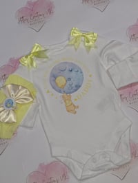 Image 3 of Yellow bear father's day 2 piece set
