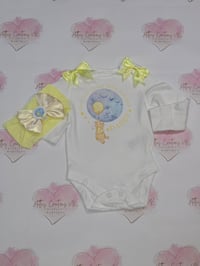 Image 1 of Yellow bear father's day 2 piece set