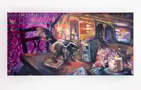 Image 1 of Late to the Party – Skunk painting