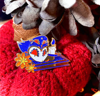 Image 1 of Skull Candy Stolas!! - Helluva Boss Fan Pin