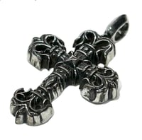 Image 4 of Chrome Hearts 925 Tiny Filigree Cross Pendant  Sterling Silver