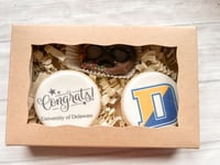 Image 2 of College Logo Cookie Box (2 cookies, 1 pretzel)