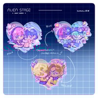 Image 1 of Alien Stage Heart Charms