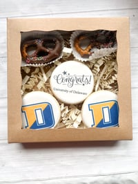 Image 2 of College Logo Cookie Box (3 cookies, 2 pretzels)