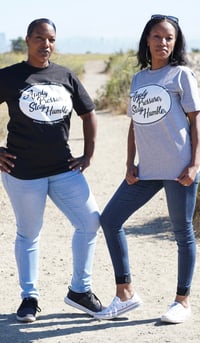 Image 1 of Apply Pressure, Stay Humble Tees (Black & Gray)