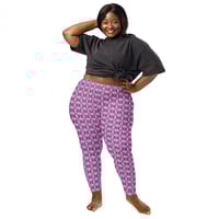 Image 2 of Pink Cactus Bloom Women's Yoga Leggings