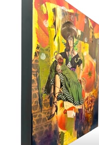 Image 2 of I Dream of Pizza - (But it's Not Dion's) - Original Mixed Media Collage - Vintage Food Collage 