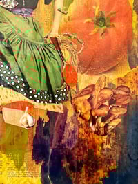 Image 5 of I Dream of Pizza - (But it's Not Dion's) - Original Mixed Media Collage - Vintage Food Collage 