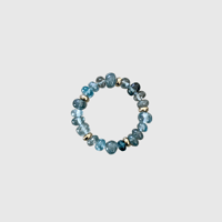 Image 1 of Fine Upcycled Blue Zircon Ring