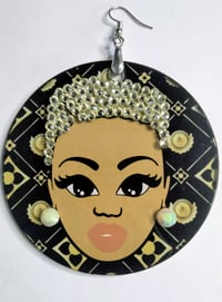 Image 5 of Uniquely ME Earrings | 3” Acrylic Sublimation & Hand-Painted Art