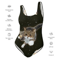 Image 8 of Sushi Cat in Space - All Over Print - One Piece Swimsuit