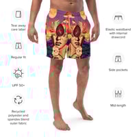 Image 4 of The Sun Sets Best in the West - All Over Print - Eco Friendly - Men's Swim Trunks