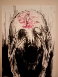 The world is a scary place but the mind is even scarier (original painting)