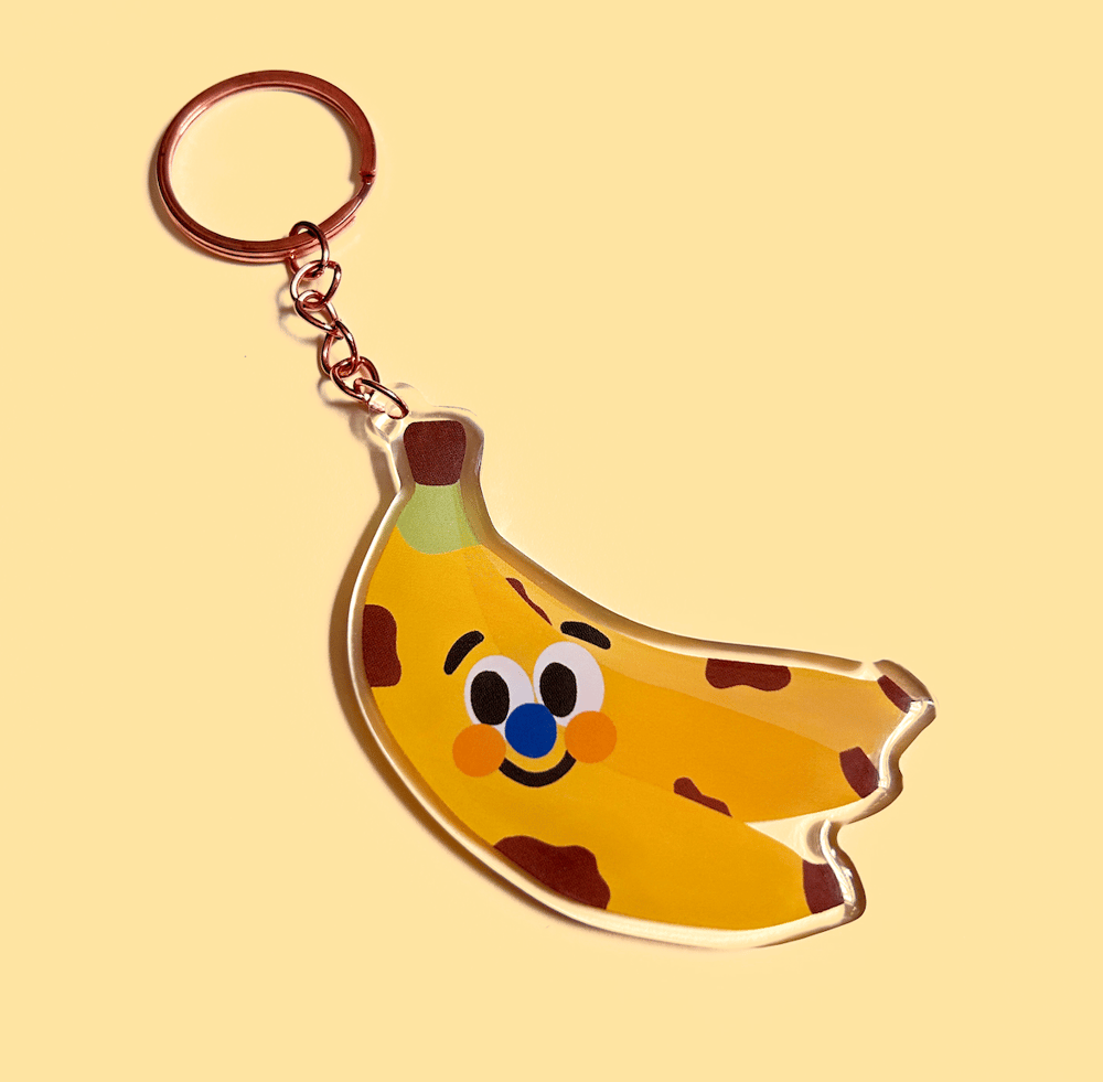 Image of Fruit Friend Resin Keychain!