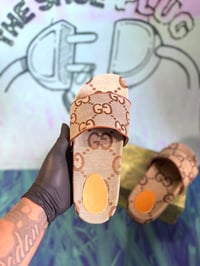 Image 1 of GG MAXI CANVAS SANDALS