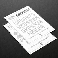 Image 1 of Blackletter II Font Practice Sheets (Digital Download)