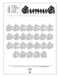 Image 2 of Blackletter II Font Practice Sheets (Digital Download)