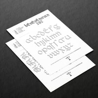 Image 1 of Blackletter III Font Practice Sheets (Digital Download)